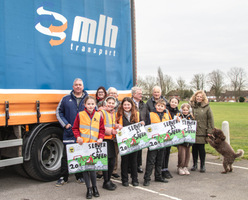 SIS-s-8 Image of the Road Safety Squad with representatives from the Parish, District and County Councils